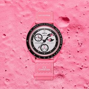💫Swatch x Omega MISSION TO THE PINK MOONPHASE Watch
